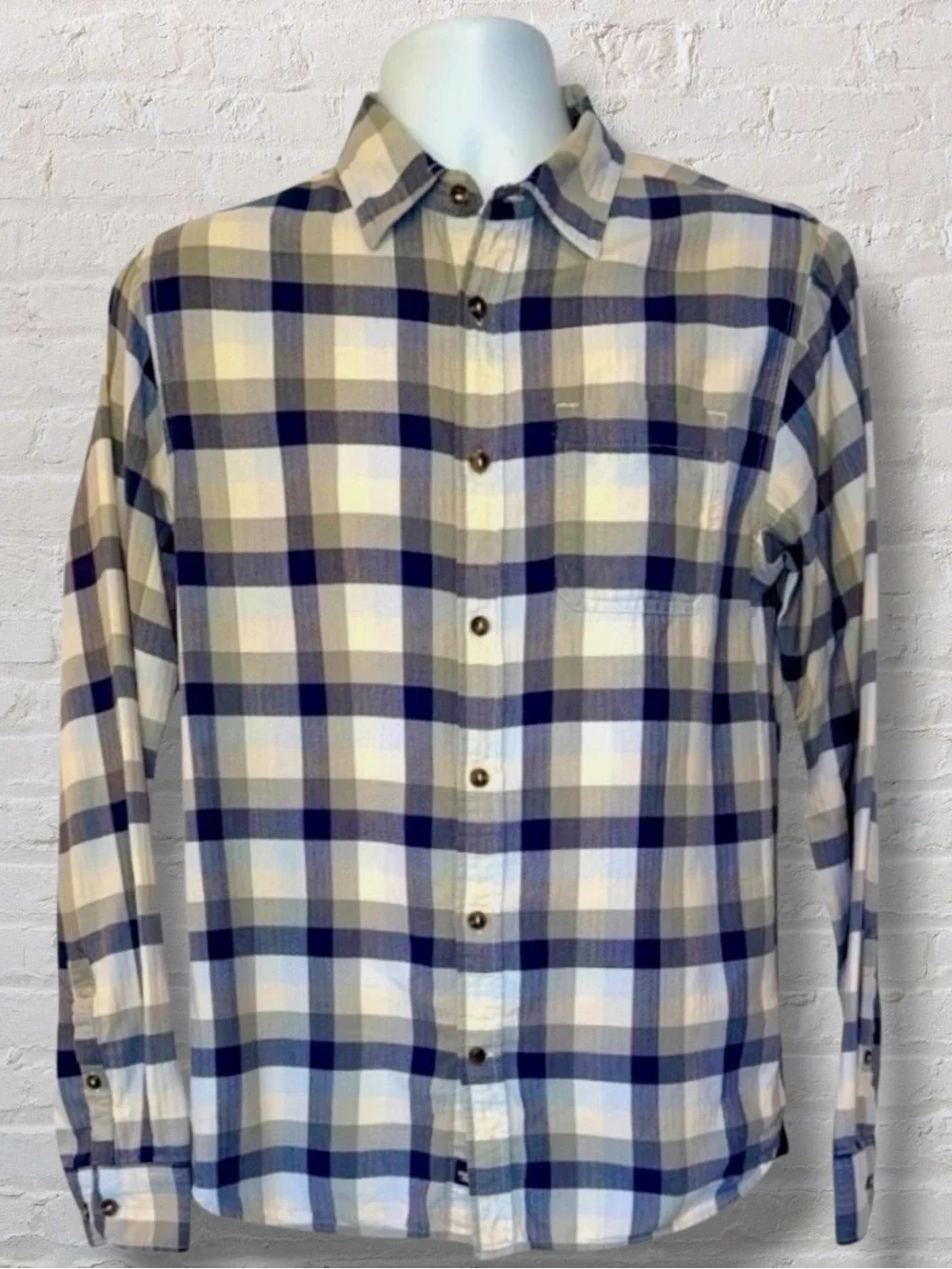 The North Face Men’s Flannel Shirt Plaid Button Down Long Sleeve Size Small
